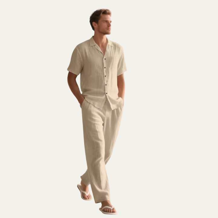 The Palo Alto Men's Linen Summer Matching Set
