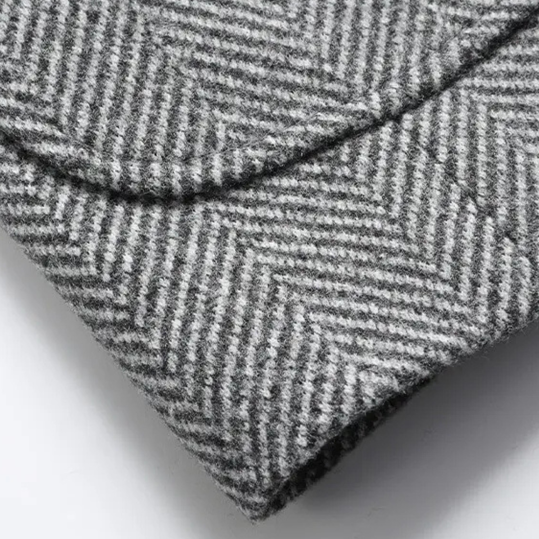 The Davos Men’s Smart Casual Single Breasted Wool Blend Blazer