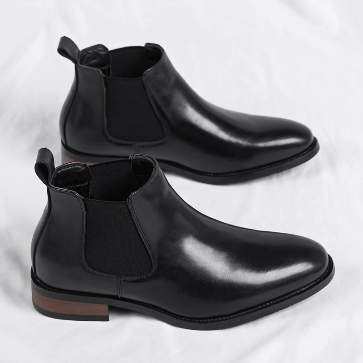 The Treviso Men’s Smart Leather Ankle Chelsea Boots