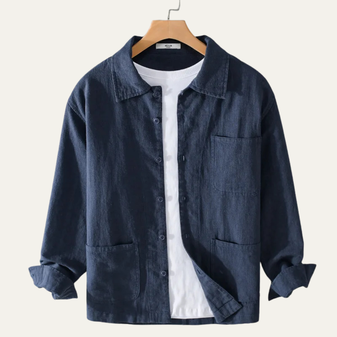 The Waterford Ridge Men’s Retro Casual Cotton Shirt Jacket