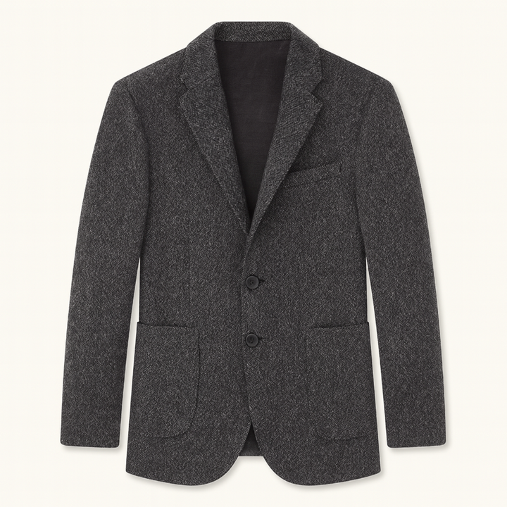 The Heidelberg Men’s Elegant Herringbone Blazer Single Breasted Smart Blazer