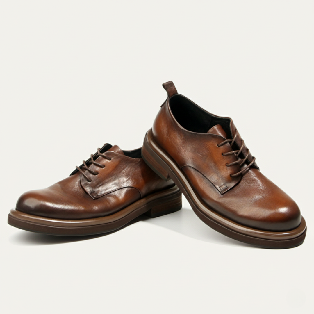 The Trento Men’s Faux Leather Dress Shoe – Formal Lace Up Smart Shoe