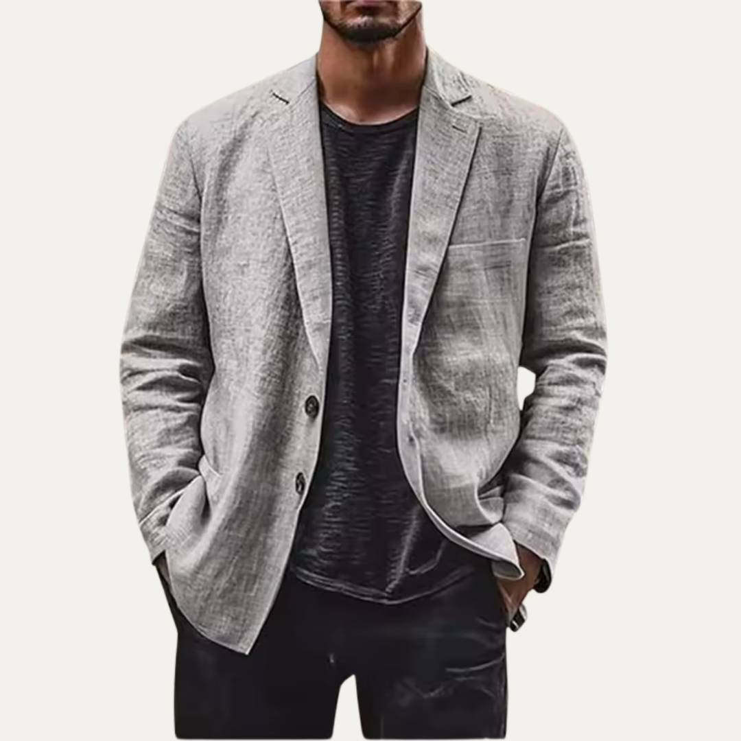 The Woodside Men’s Lightweight Linen Blazer