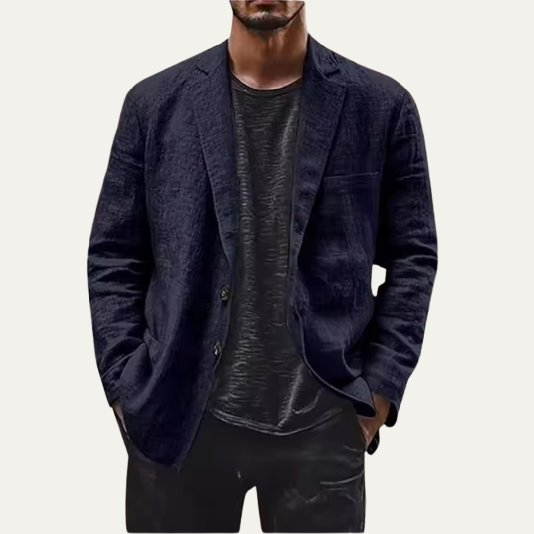 The Woodside Men’s Lightweight Linen Blazer