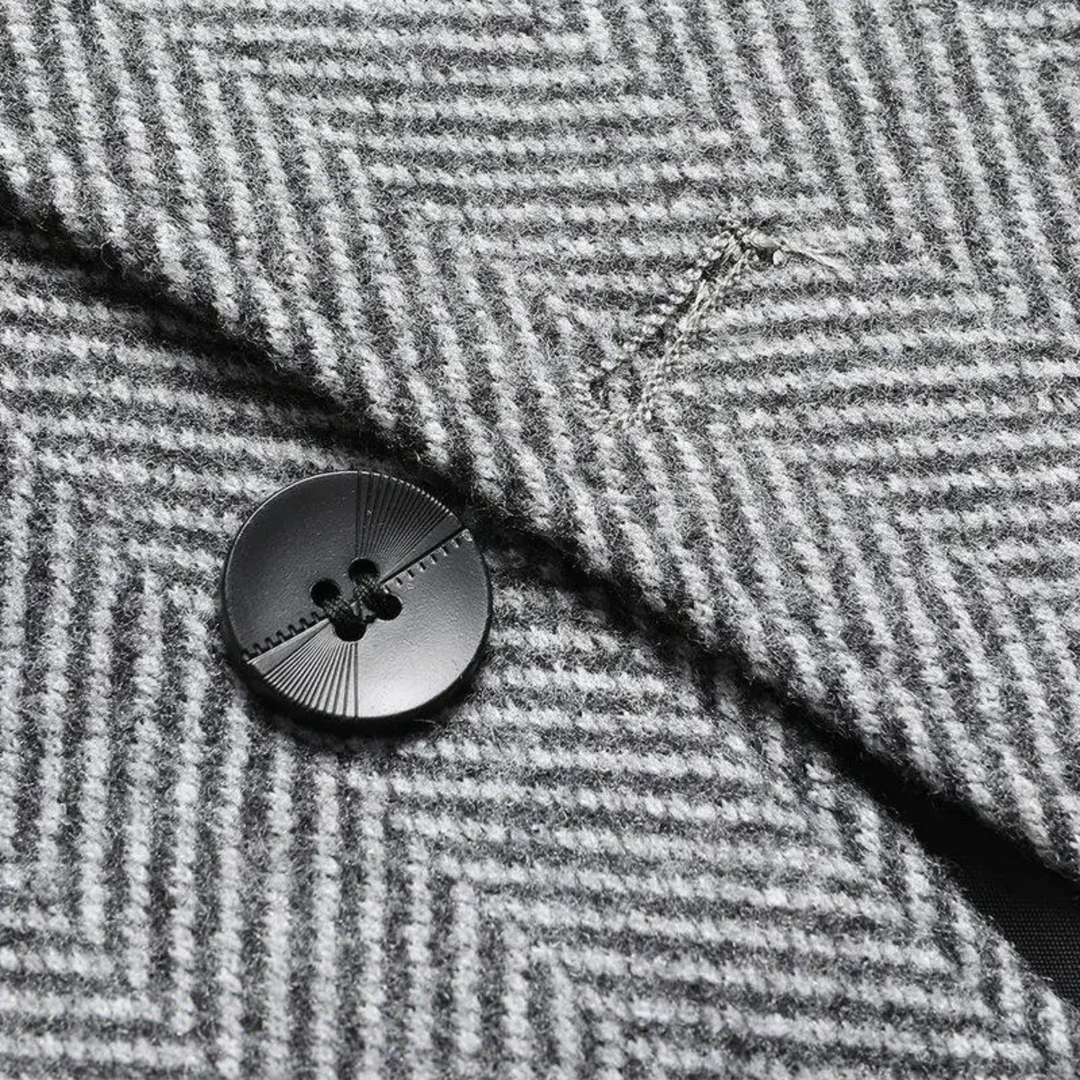 The Hamburg Men’s Slim Fit Smart Casual Houndstooth Check Blazer