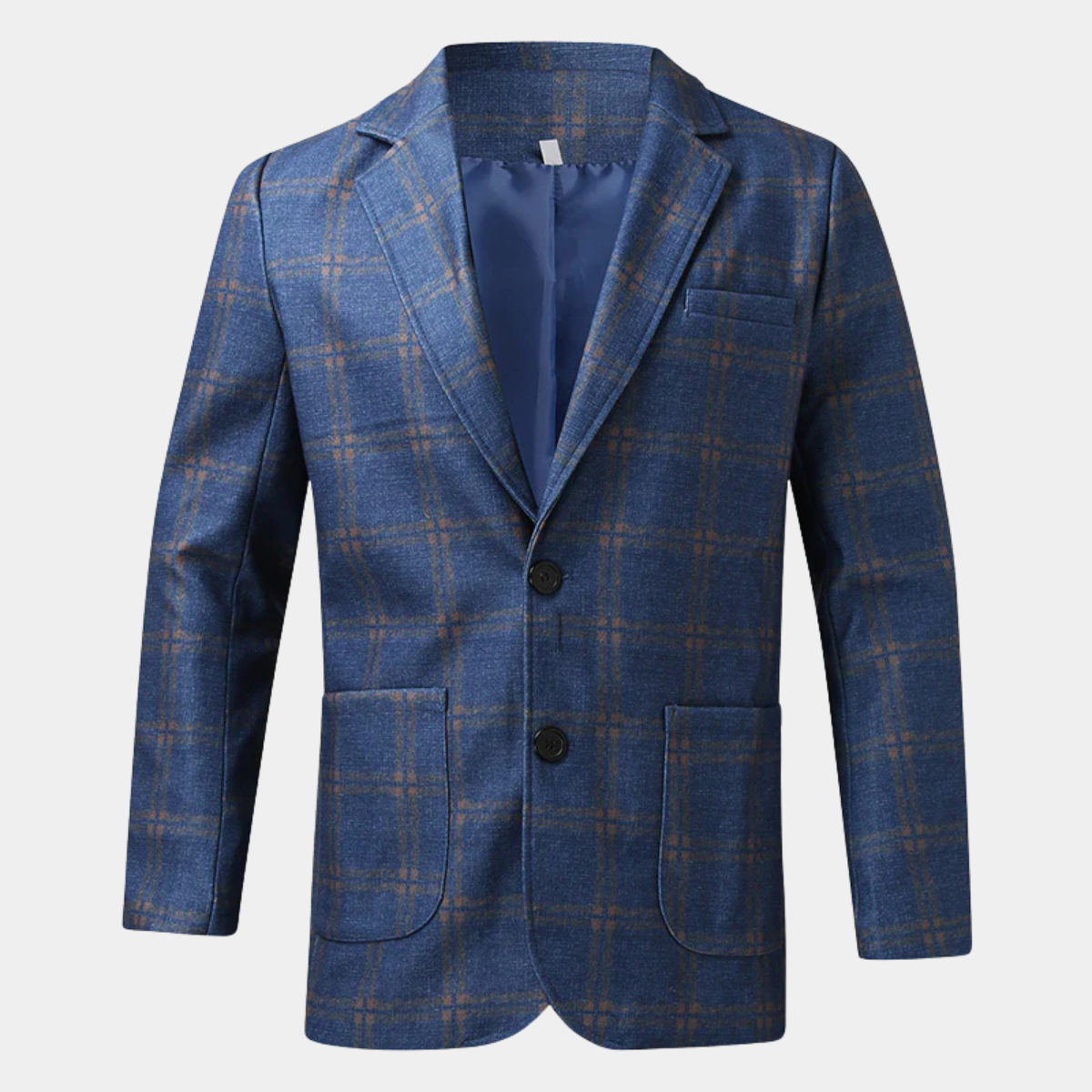 The Willoughby Men’s Classic Tailored Fit Suit Plaid Blazer