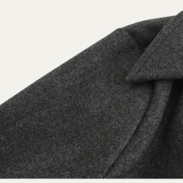 The Prescott Men’s Double Breasted Long Trench Coat – Wool Blend Overcoat