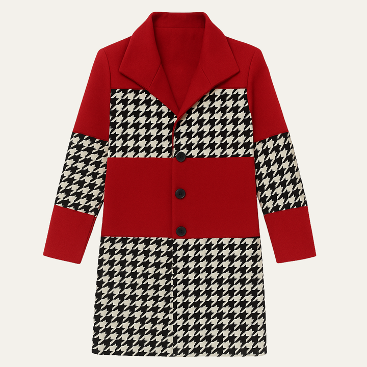 The Glenhaven Men's Colorful Patchwork Long Coat