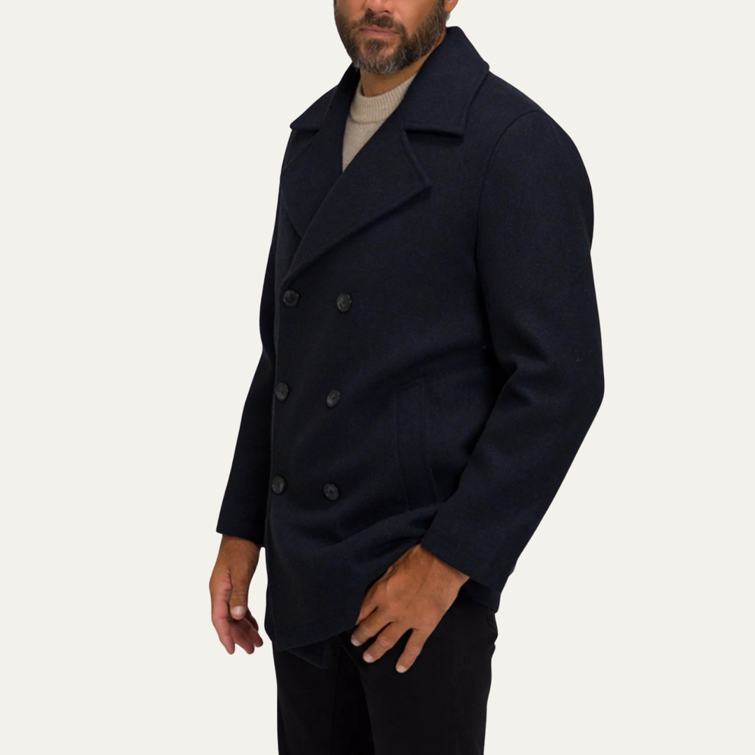 The Parma Men’s Slim Fit Casual Versatile Peacoat
