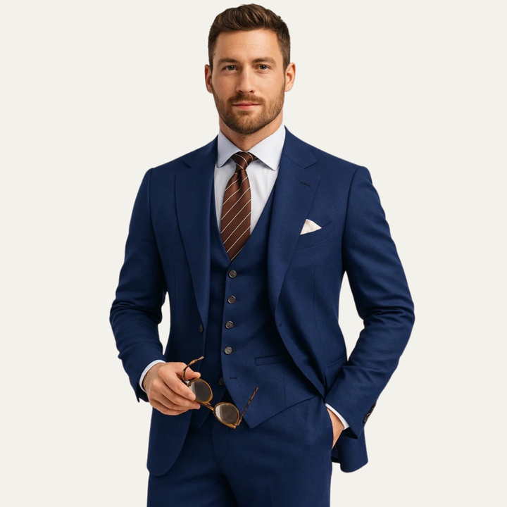 The Sulmona Men’s 3 Piece Suit – Blazer, Waistcoat & Pants