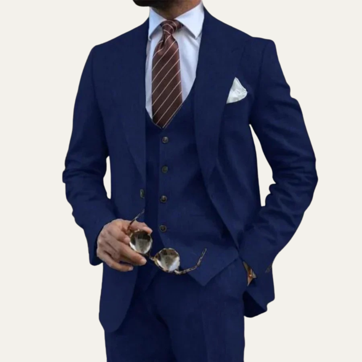The Sulmona Men’s 3 Piece Suit – Blazer, Waistcoat & Pants