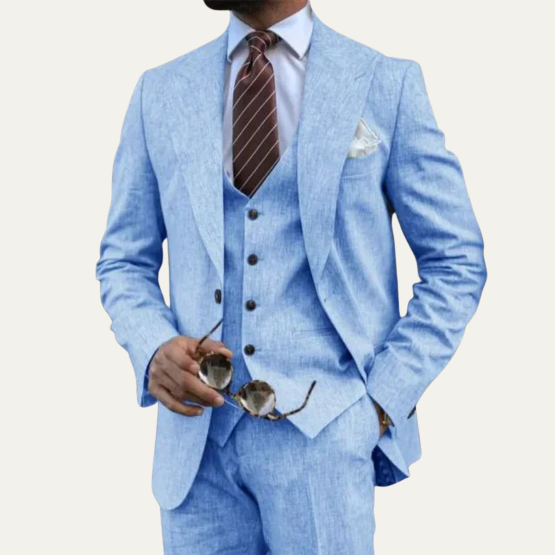 The Sulmona Men’s 3 Piece Suit – Blazer, Waistcoat & Pants