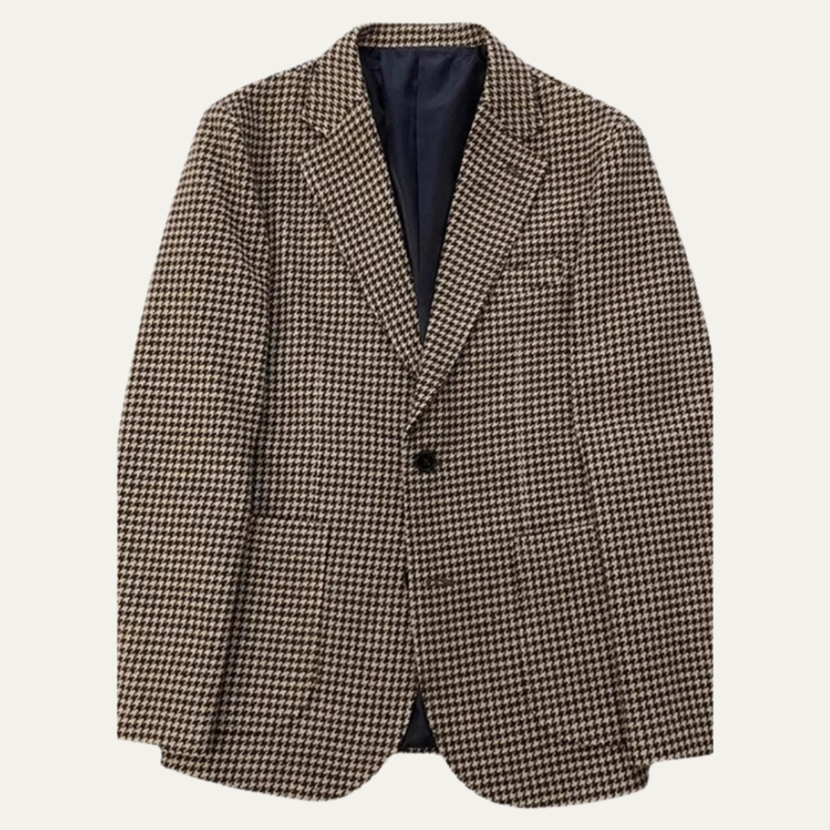 The Lezzeno Men’s Casual Retro Tweed Wool Blazer Jacket