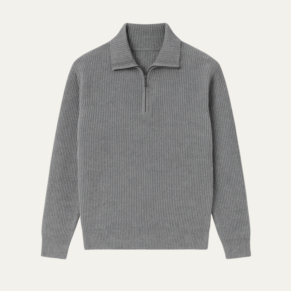The Wendover Men's Quarter Zip Knitted Sweater