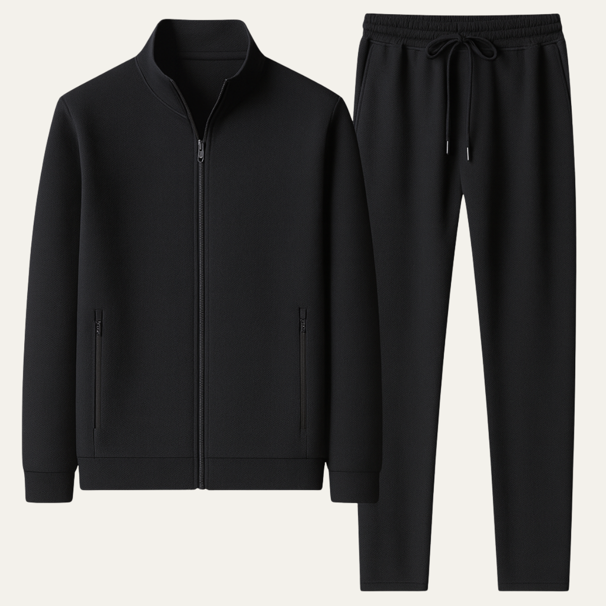 The Campobasso Men’s Slim Fit Tracksuit Set – Zip Up Jacket & Joggers