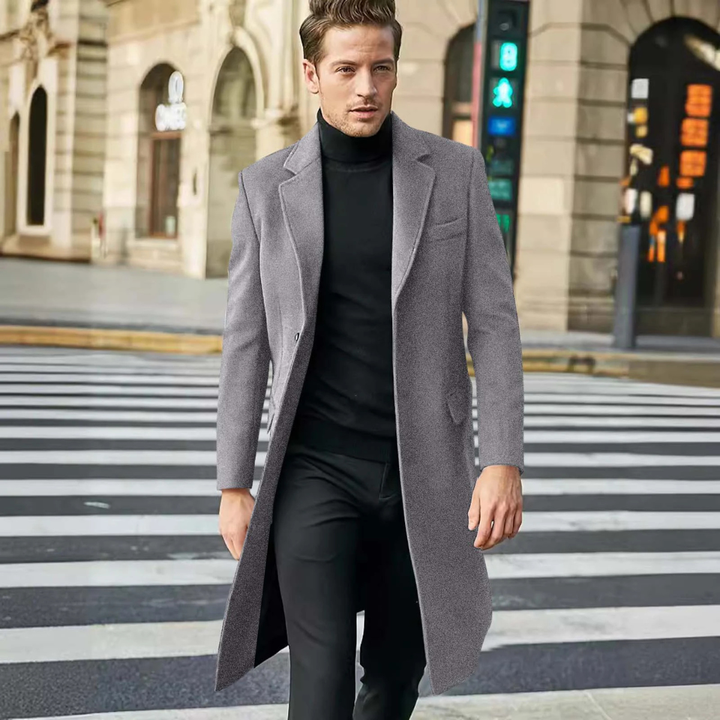The Bergamo Men’s Luxury Trend Long Winter Overcoat