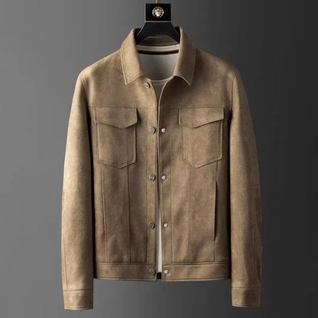 The Inverness Men’s Suede Business Casual Work Jacket