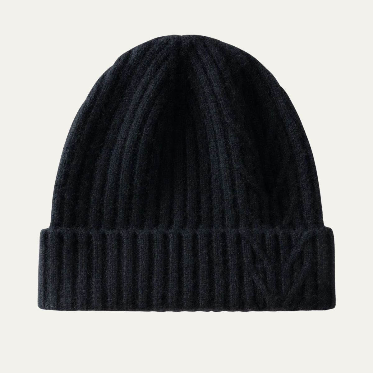 The Wentworth Men's Luxury Ribbed Knit Cashmere Beanie