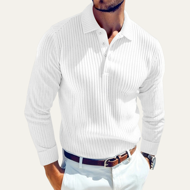 The Ostuni Men’s Ribbed Business Polo Shirt