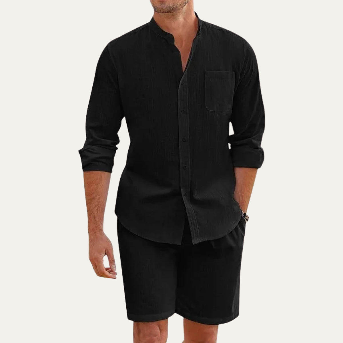 The Nottingham Men’s Lightweight Two Piece Summer Set – Cotton Beach Outfit