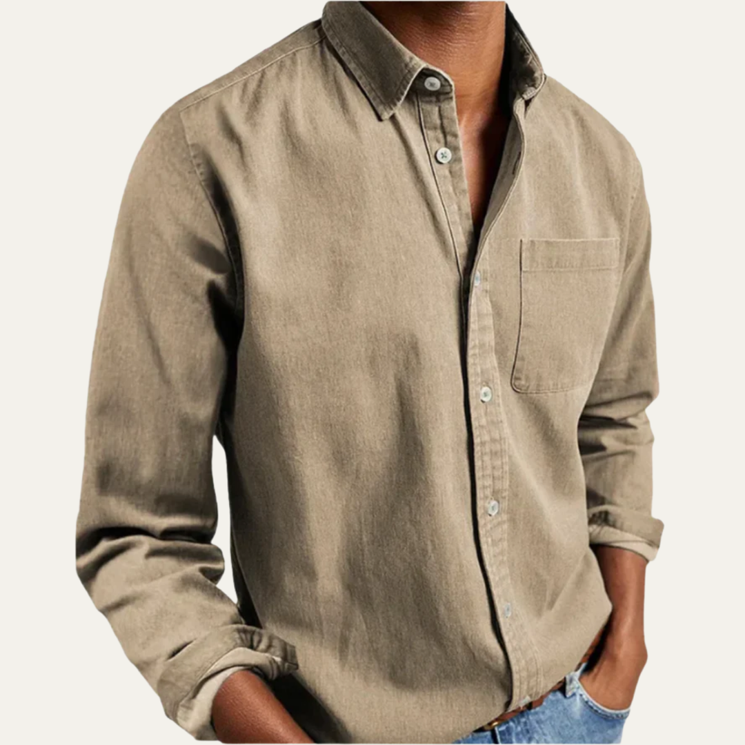 The Ovada Men's Casual Long Sleeve Shirt