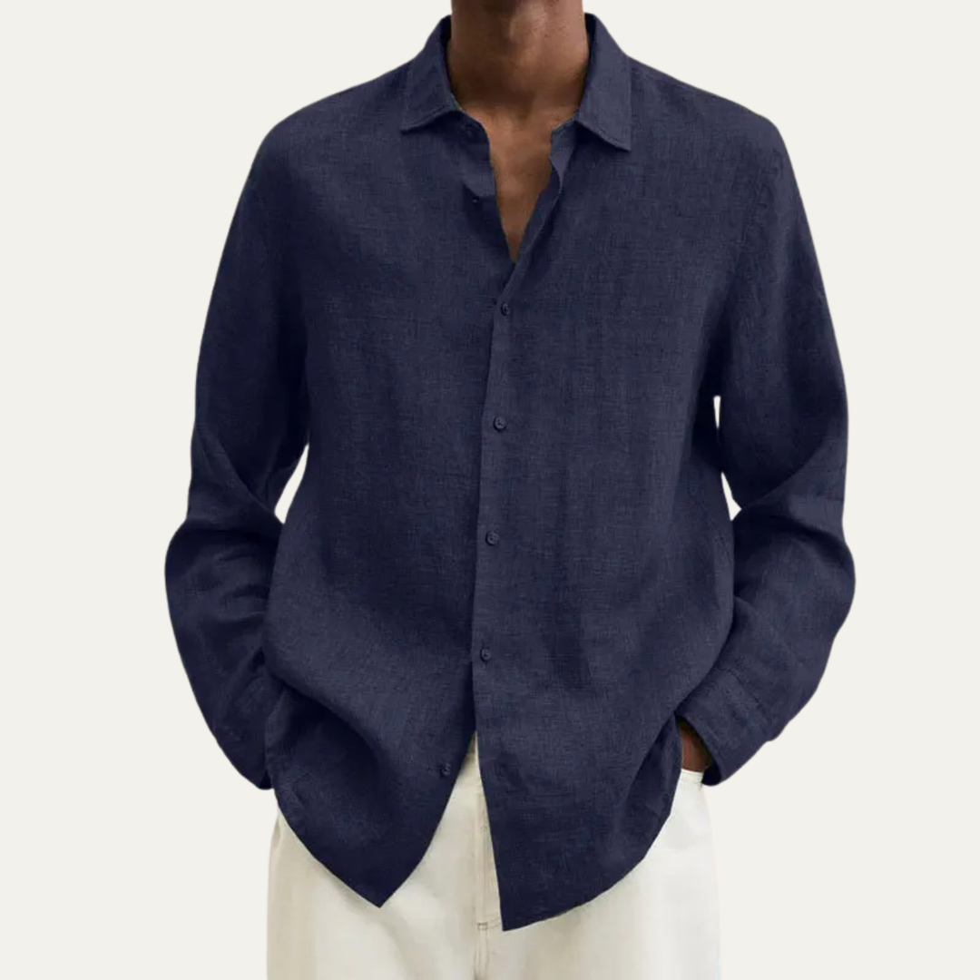The Edgartown Men’s Casual Breathable Summer Linen Shirt