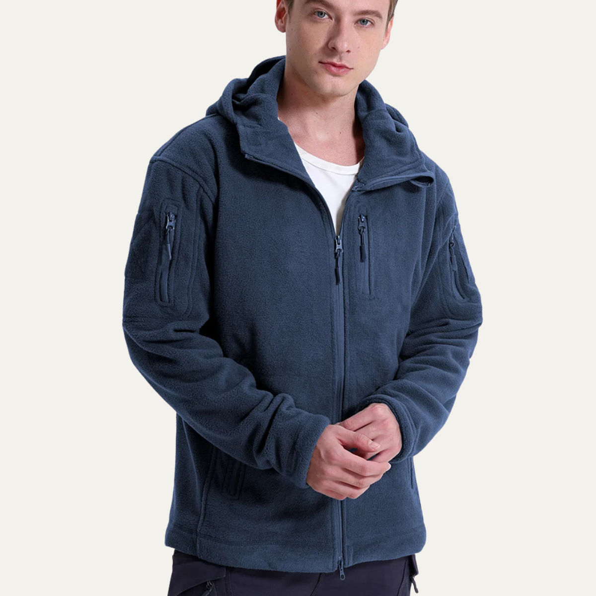 The Moray Men's Winter Fleece Tactical Hooded Jacket