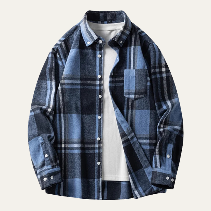 The Carpi Men’s Plaid Casual Flannel Shirt