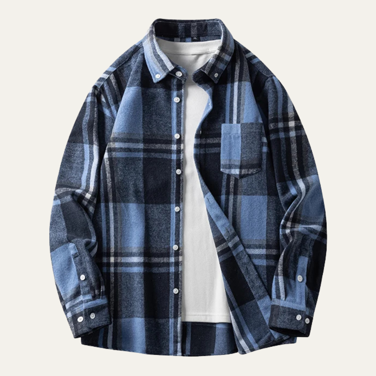 The Carpi Men’s Plaid Casual Flannel Shirt
