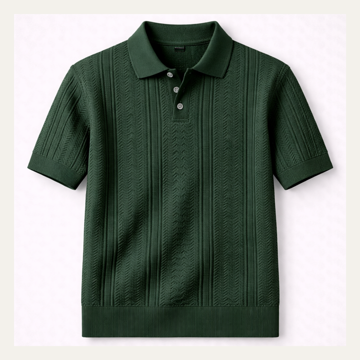 The Monopoli Men’s Breathable Business Knit Polo Shirt