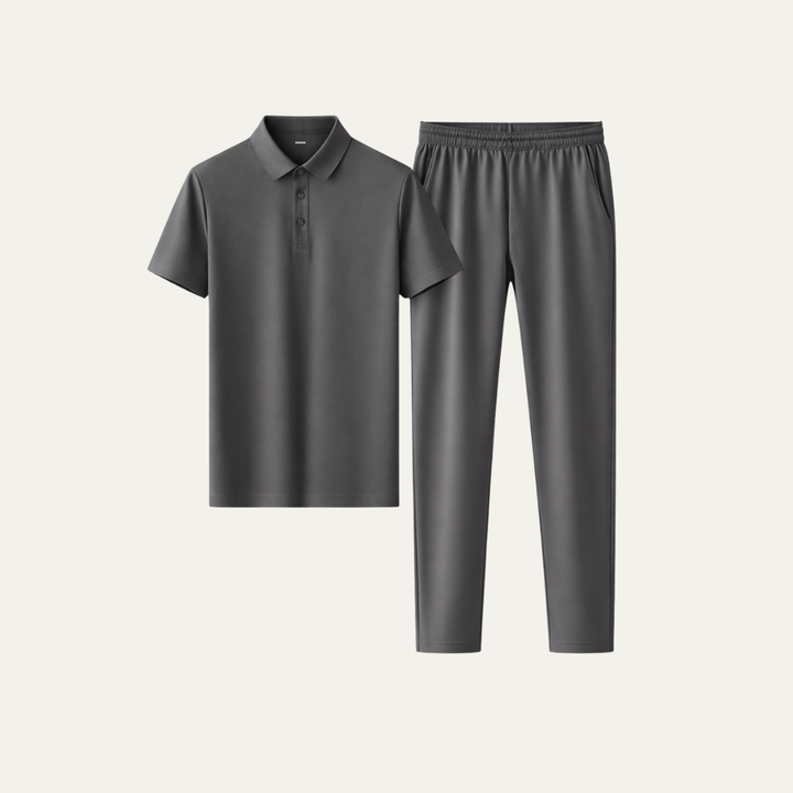 The Pinehill Ridge Men’s Summer Casual Set – Polo Shirt & Set