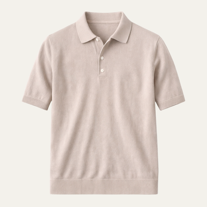 The Otranto Men’s Business Casual Knitted Polo Shirt