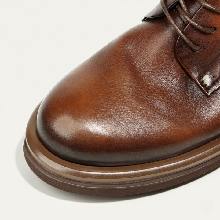 The Trento Men’s Faux Leather Dress Shoe – Formal Lace Up Smart Shoe