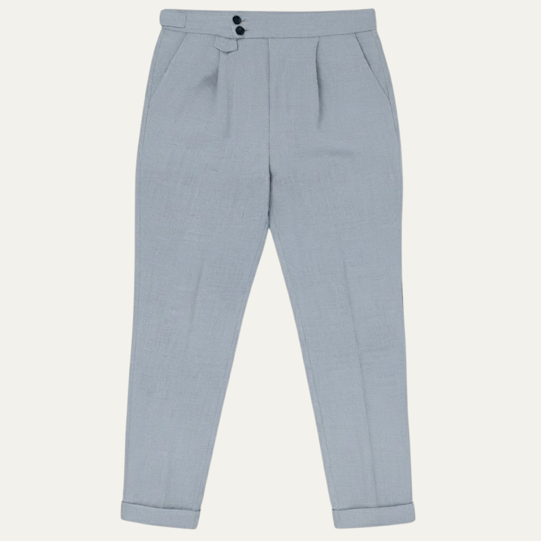 The Hobart Men’s Tailored High Waisted Pleated Dress Pants