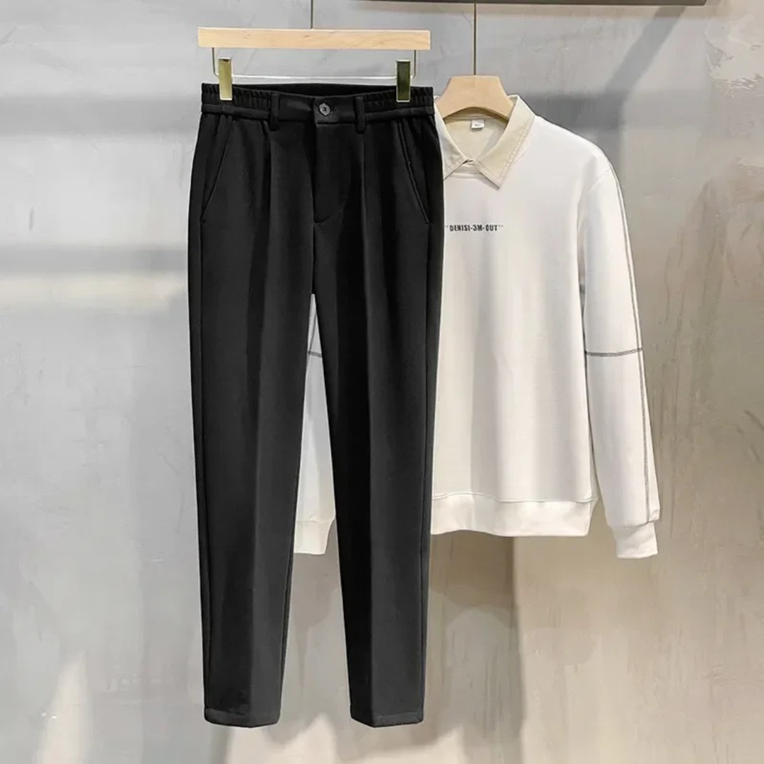 The Asti Men’s Smart Casual Tailored Straight Leg Pants