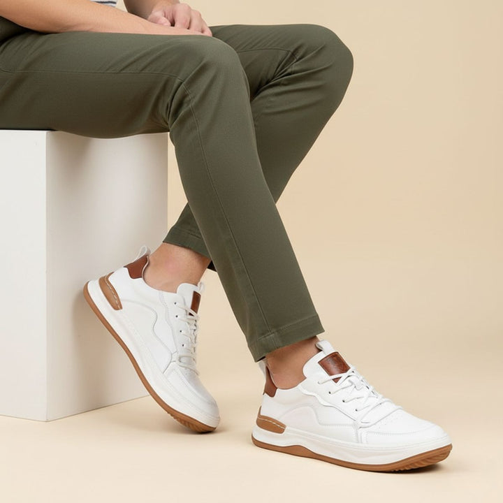 The Geneva Men’s Faux Leather Shoes – Modern Casual Sneakers