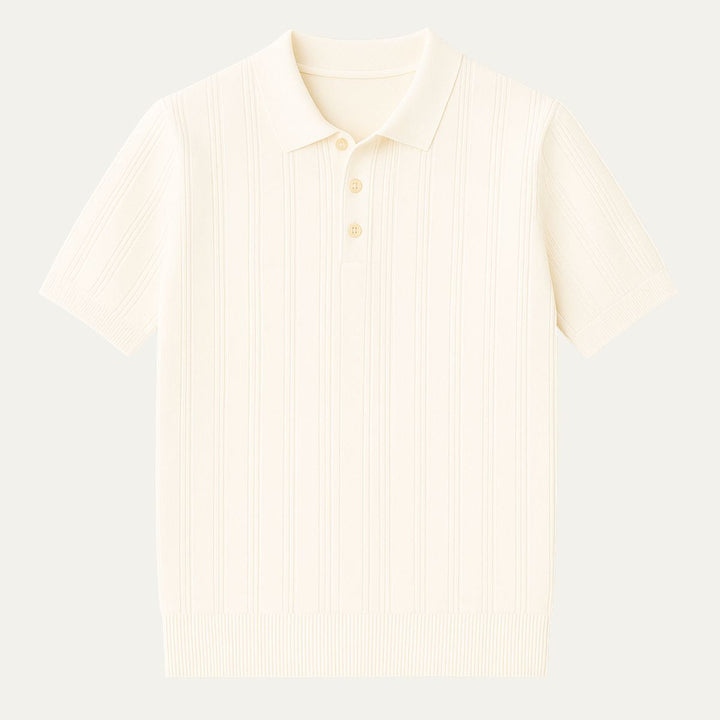 The Bormio Retro Knitted Polo for Men
