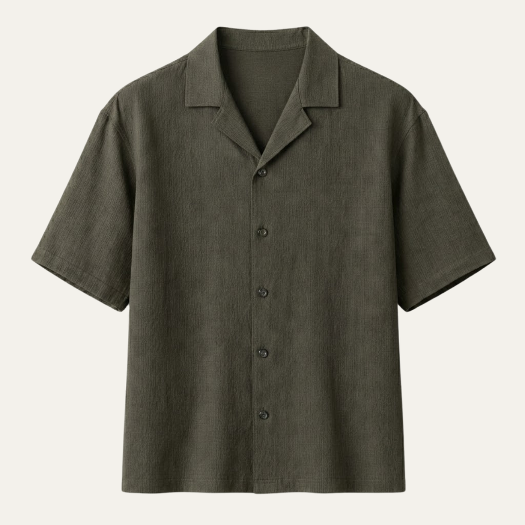 The Stratford Men’s Turn Down Collar Casual Loose Fit Button Up Shirt