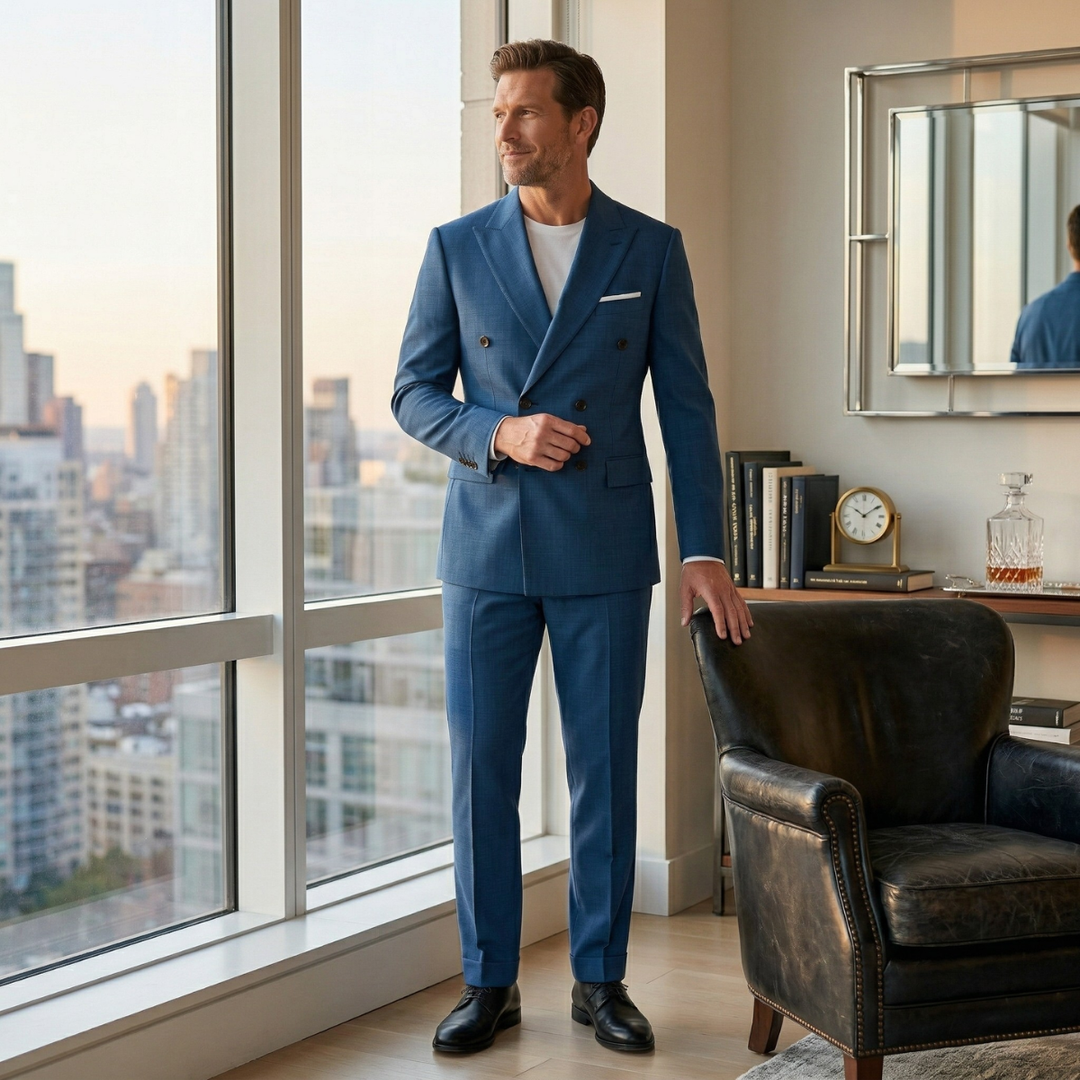 The Caldwell Men’s Lightweight Slim Fit Blazer Suit