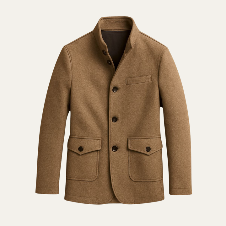 Wool Coat - Men’s Smart Tailored Overcoat