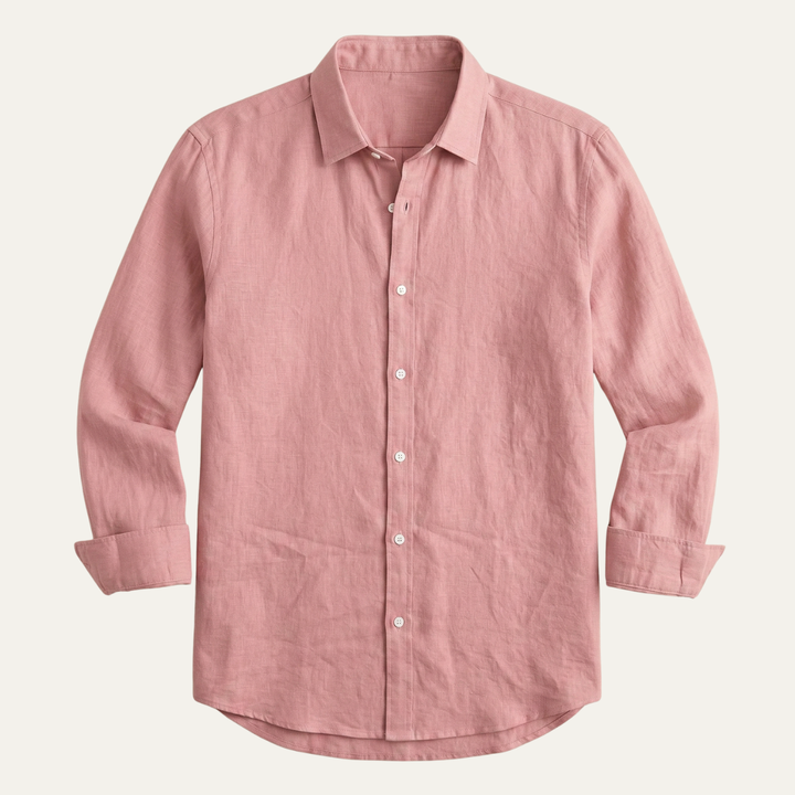 The Glenpark Ridge Men’s Linen Casual Button Up Shirt