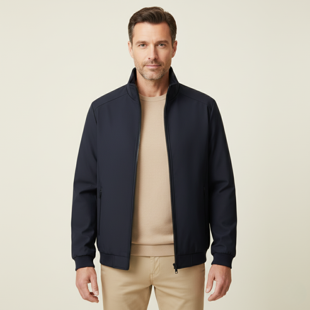 The Eversley Men’s Elegant Warm Fleece Lining Jacket