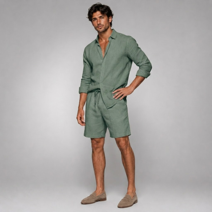 The Brighton Men’s Relaxed Oversized Cotton Button Up Shirt
