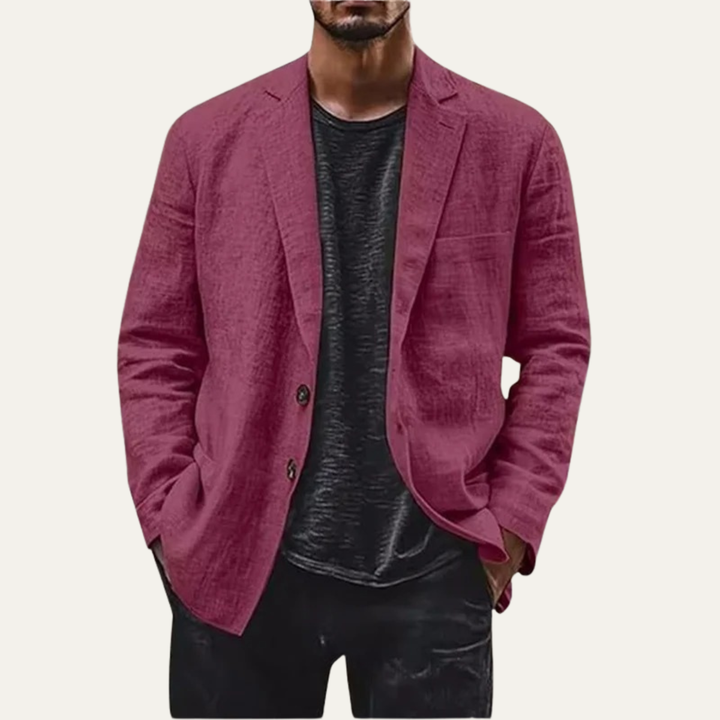 The Montvale Men’s Linen Blazer Jacket