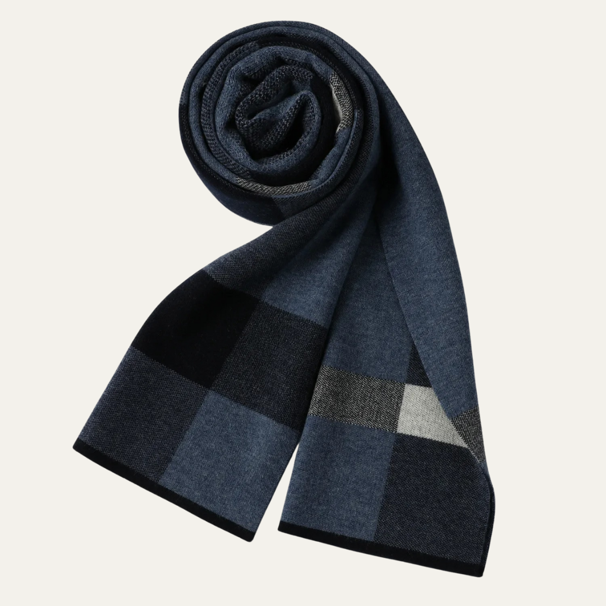 The Highgate Men's Classic Knit Plaid Scarf