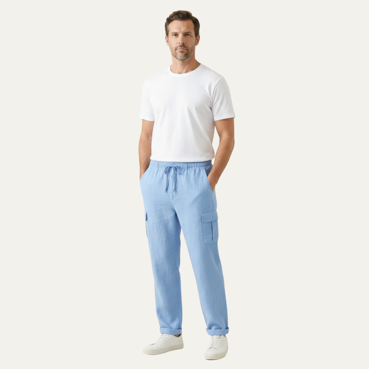 The Maplecrest Men’s Loose Fit Multi Pocket Cargo Pants