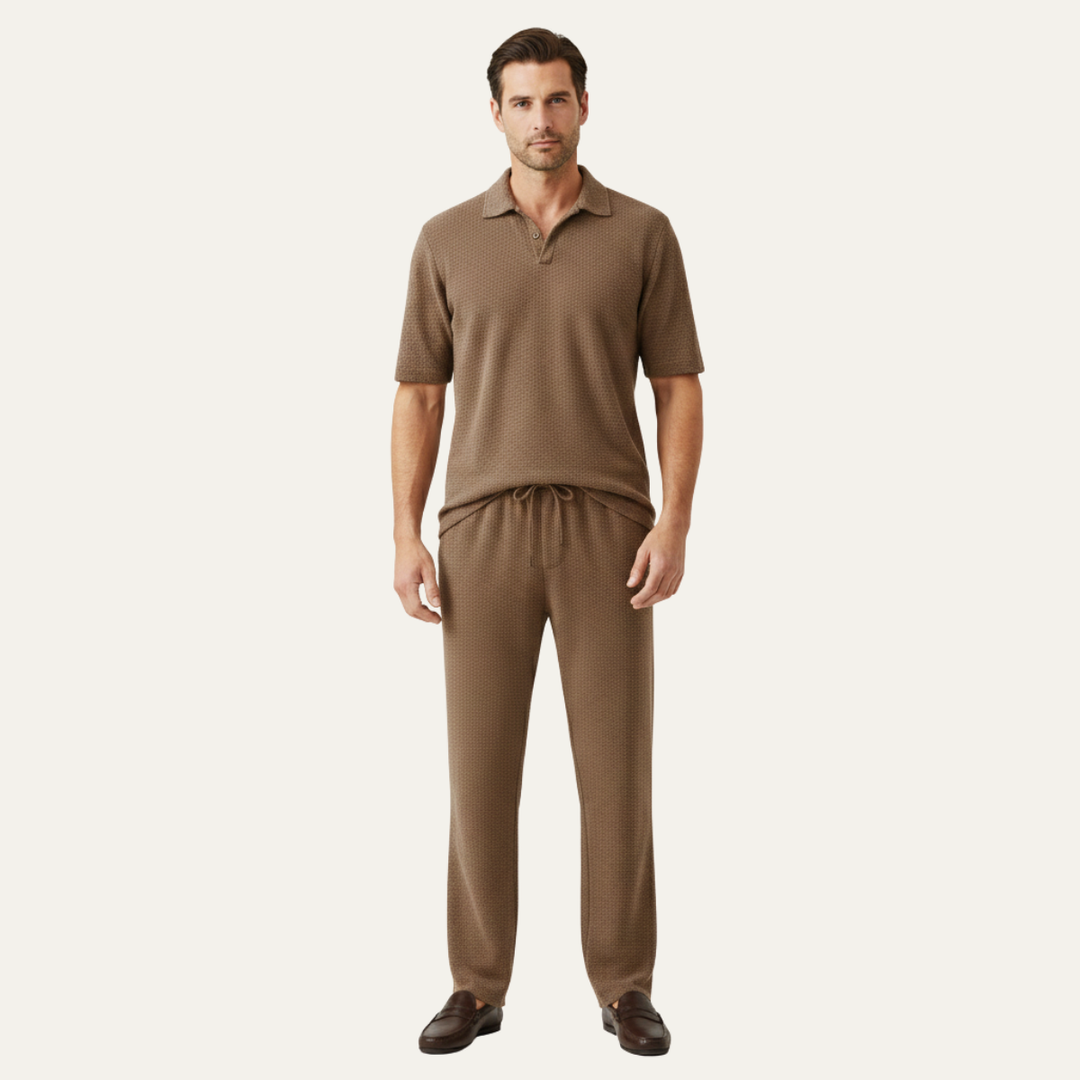 The Cambridge Men’s Relaxed Casual Summer Set – Shirt & Pants