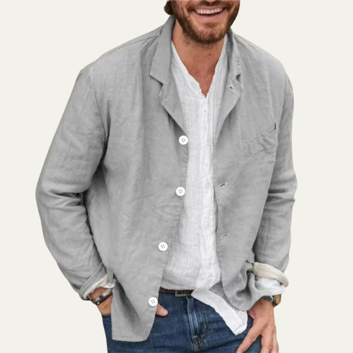 The Ellsworth Men’s Linen Casual Overshirt