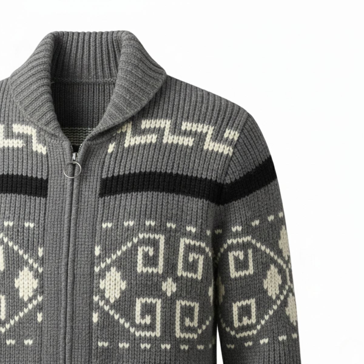 The Orvieto Men’s Vintage Thick Winter Shawl Collar Knit Cardigan