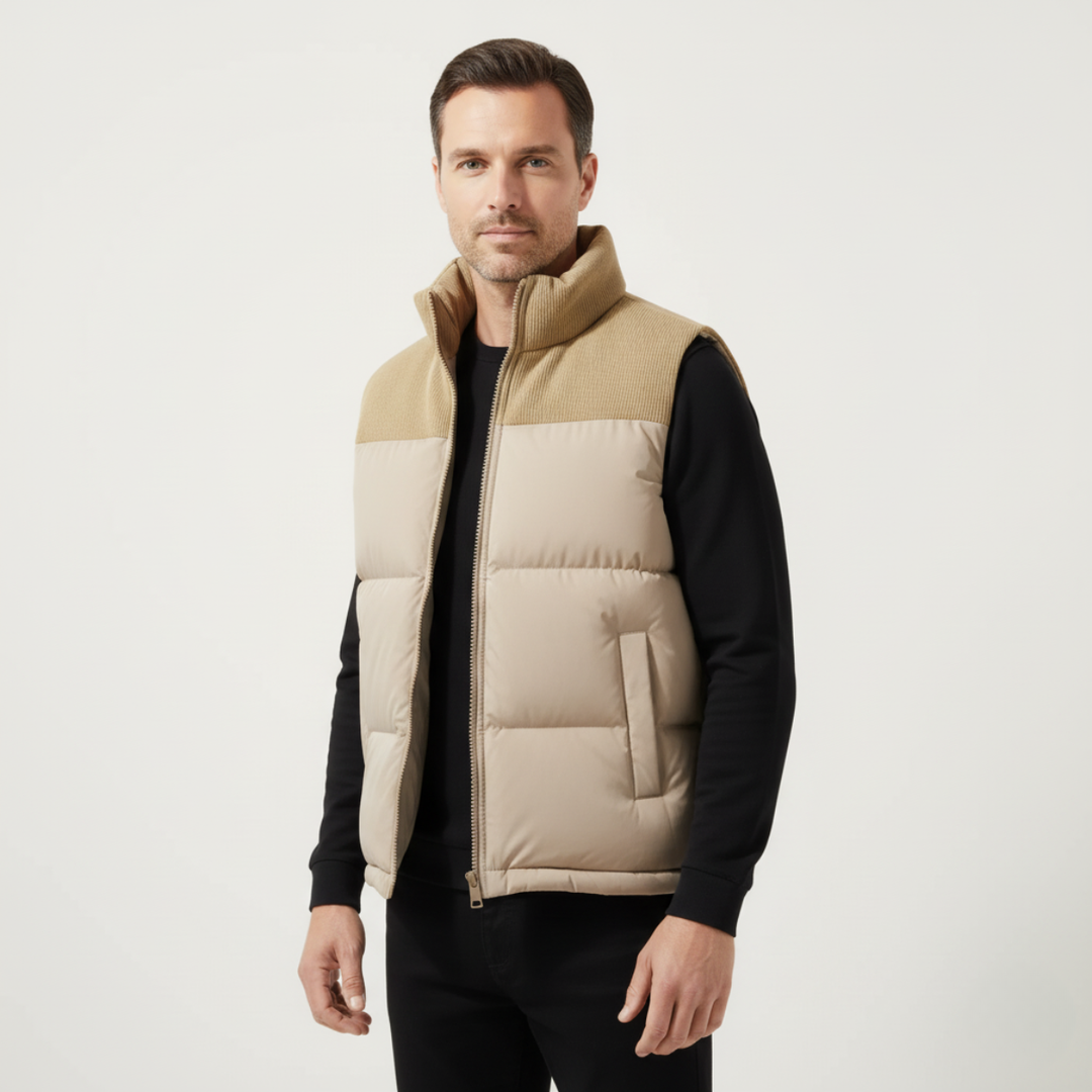 The Port Isaac Men's Stylish Quilted Puffer Vest